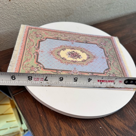 Vintage Dollhouse Miniature Collection Enchanted Carpets 9x9 - Picture 3 of 5